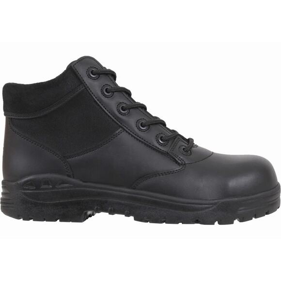 Rothco Black Forced Entry Tactical Mid Top Composite Toe Boots 6\